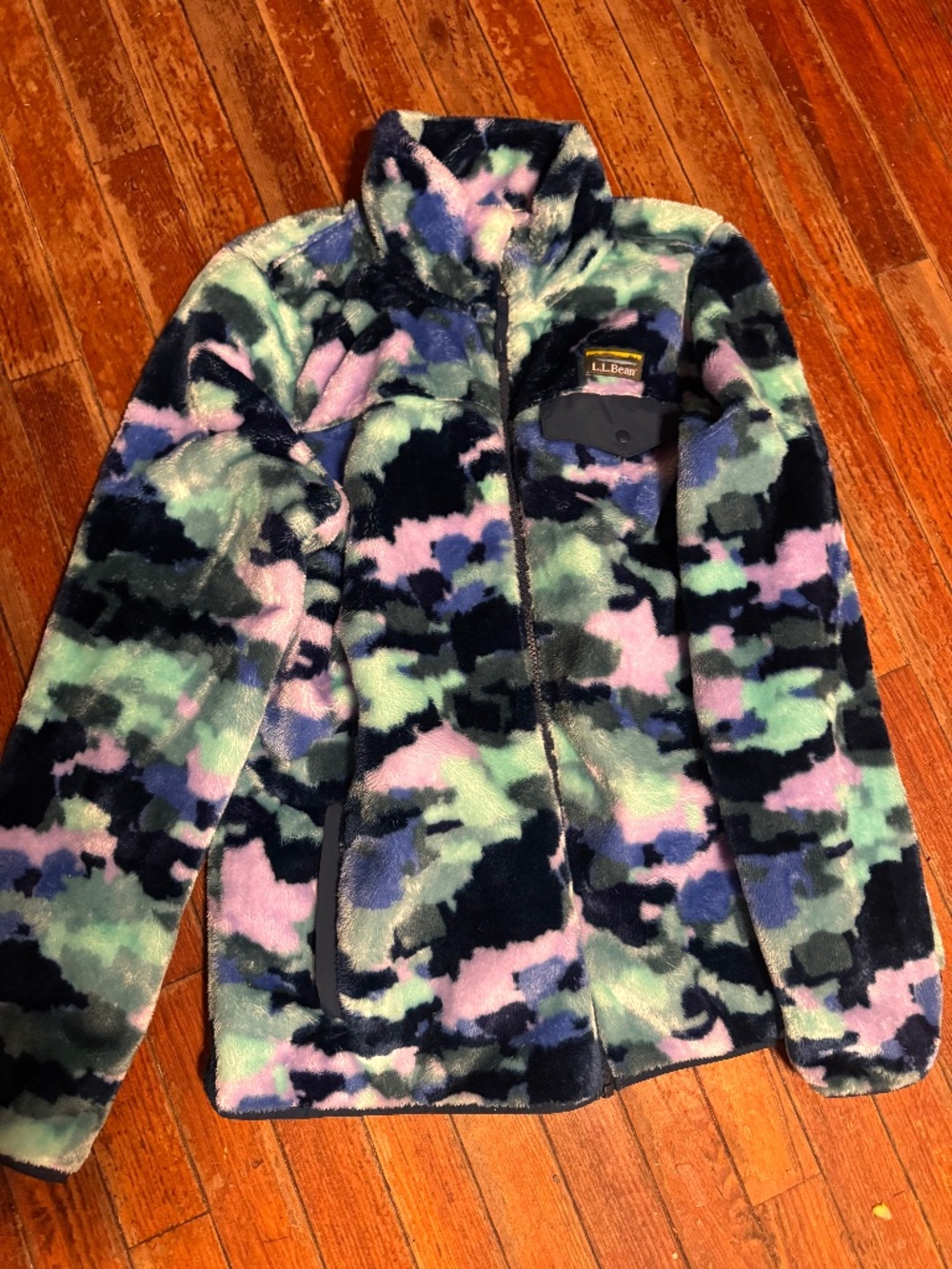 Rare Women's L.L.Bean High-Pile Fleece Full-Zip Jacket size medium